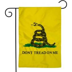 Garden & Outdoor Environment Briarwood Lane Don't tread on me gadsden applique & embroidered garden flag patriotic