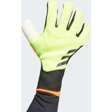 adidas Predator Pro Promo Fingersave Goalkeeper Gloves Solar Yellow Black Solar Red