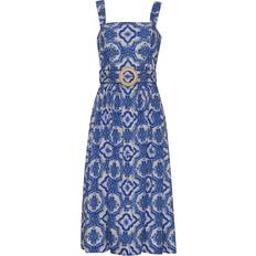 Knee Length Dresses - XXS Candace Dress Belle Tile Blue