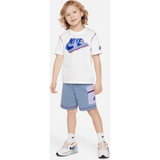 Nike Boys Other Sets Nike T-Shirt and Shorts Set Visible Stitching - Bleu