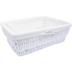 Interior Details Topfurnishing Wider Shallow Wicker Storage Hamper Basket