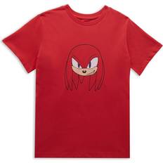 Children's Clothing Sonic The Hedgehog Knuckles Face Kids' T-Shirt Red 11-12 Years