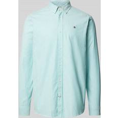 Scotch & Soda Overhemden Scotch & Soda Essential Oxford Stripe Seafoam Groen