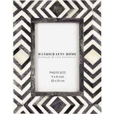 Handicrafts Home 4x6 Grey White Mosaic Moroccan Picture Photo Frame