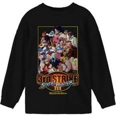 Street Fighter Street Fighter Boys Classic 3rd Strike Youth Black Long Sleeve Shirt Black XSmall