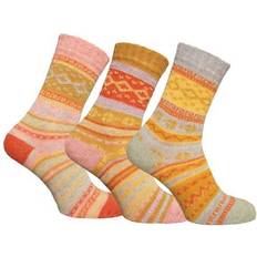 Simply essentials womens/ladies alpaca wool blend nordic socks pack of 1838