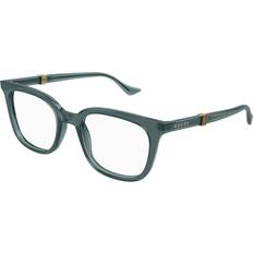 Gucci Blue Glasses & Reading Glasses Gucci GG1497O 003 Green Size Free Lenses HSA/FSA Insurance Blue Light Block Available Transparent Green 50