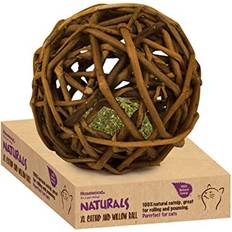 Pets Rosewood Naturals XL Willow & Catnip Ball, Cat Toy, 15cm