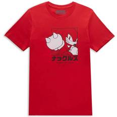 Clothing Sonic The Hedgehog Knuckles Katakana Women's T-Shirt Red