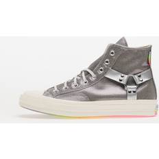 Converse Silver Trainers Converse Chuck 70 Sneakers - Silver/Egret/Chaos Fuschia