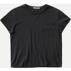 Nudie Jeans Dame Klær Nudie Jeans Anthracite Lisa Cropped T Shirt