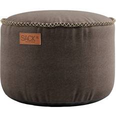 SACKit Canvas Pouf Brown Siddepuf 35cm