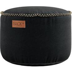 SACKit Canvas Black Pouffe 13.8"