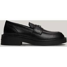 Tommy Hilfiger Low Shoes Tommy Hilfiger Leather Chunky Sole Flat Loafers BLACK