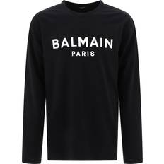 Balmain Men T-shirts Balmain Paris T-Shirts - Black