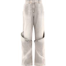 The Attico Wide Leg Jeans - Grey/Donna