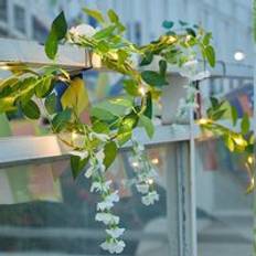 2M 20L White Wisteria Solar Garden Lights