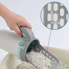 Pets Shein pc Integrated Cat Litter Shovel Set Pet Pooper Scooper With Removable Waste Bag
