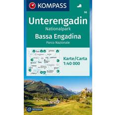 Kompasse Kompass-Karten KOMPASS Wanderkarte 98 Unterengadin, Nationalpark Bassa Engadina, Parco Nazionale 1:40.000