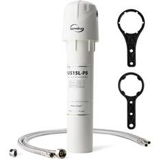 Plumbing iSpring Water Systems US15L-PB Under-Sink with MetSorb Media, for Lead, Arsenic, Chlorine, Bad Taste & Odor, Heavy Metals White US15L-PB
