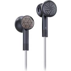 Fiio Drum-style Dual Cavity Single Dynamic Driver Earbud Headphones, Black