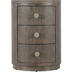 MDF - Round Bedside Tables Birch Lane Ezra Dark Wood/Mink Bedside Table 22x22"