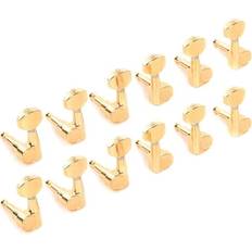 Gold Tuning Equipment Taylor Guitar Tuners 1:18 12-String Set, Polished Go. Polished Gold