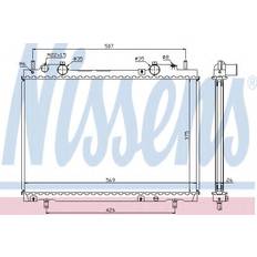 Mangueras de refrigerante Nissens 61672A Radiador Motorkühlung Aluminio 375 569 26