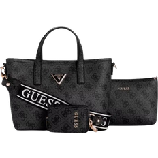 Matière Synthétique Sacs Guess Latona Quattro G Mini Tote Set - Black