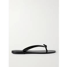 Saint Laurent Sloffen en Sandalen Saint Laurent Leather Sandals - Black