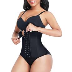 Cotton Corsets Lover-Beauty Women's Latex Waist Cincher Corset - Black