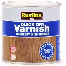 Paint Rustins Quick Dry Varnish Wood Protection Clear 0.25L