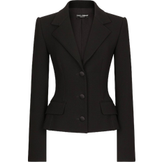 M - Polyamid Jacketts Dolce & Gabbana Single Breasted Jacket - Black