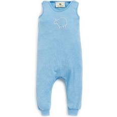 Silke Jumpsuits Nostebarn Kick Pants in Wool with Silk without Feet - Dus Blue