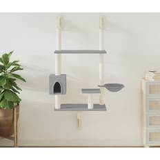 Cat scratching post vidaXL Cat Tree with Scratching Post Light