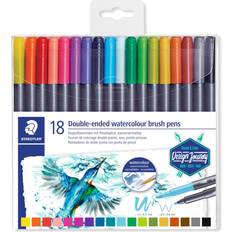 Staedtler Double Ended Watercolour Brush Pen 18-pack