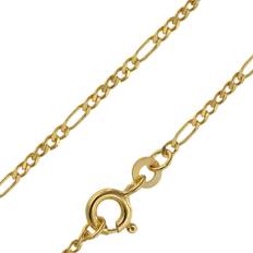 Trendor 71811 Goldkette 333 Gold für Damen und Herren Figaro Diamantiert