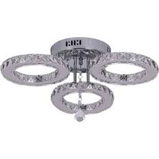 VETRULUS Crystal Chrome Ceiling Lamp