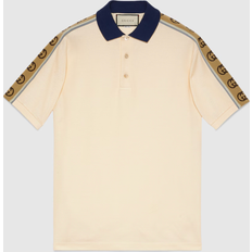 Gucci Men Polo Shirts Gucci Polo With Interlocking G Stripe