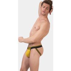 Yellow Men's Underwear Barcode Berlin Kavan Jockstrap Yellow