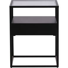 [en.casa] Vissenbjerg Black Matt Small Table 40x40cm