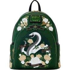 Harry Potter Bags Harry Potter Slytherin House Floral Tattoo Mini Backpack - Forest Green