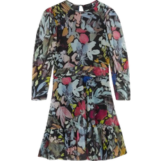 Ted Baker Women Clothing Ted Baker Payslyy Floral Print Mesh Mini Dress - Multicolor