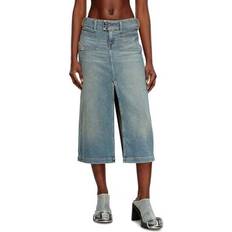 Diesel Skirts Diesel Jupe Midi Denim Skirt Cotton Elastane - Blue
