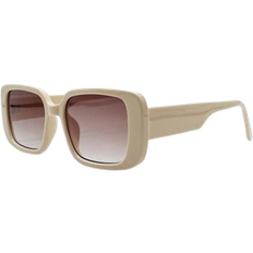 SVNX Rectangle Sunglasses Beige