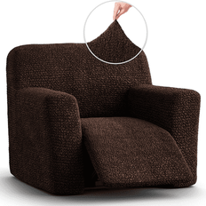 Polyester Loose Armchair Covers Paulato Stretch Recliner Loose Armchair Cover Brown