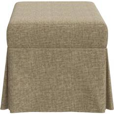 FSC (The Forest Stewardship Council) Benches Birch Lane Wyatt Zuma Natural Textured Linen Storage Bench 38x18"