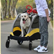 Bingopaw Oversized large dog stroller dual door carrier