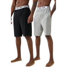 Cotton - Men Shorts boohooMAN Men Tall Loungewear Shorts Multi 2 pack - Multi