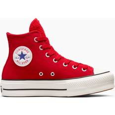 Converse Red Trainers Converse Chuck Taylor All Star Lift Suede W - Gym Red/Egret/Black